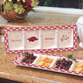 Arkansas Razorbacks NCAA College Gameday Ceramic Relish Tray