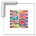 Heart Collection I - Contemporary mount print with beveled edge