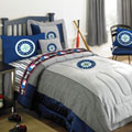 Seattle Mariners MLB Authentic Team Jersey Bedding Queen Size Comforter / Sheet Set