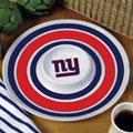 New York Giants NFL 14" Round Melamine Chip and Dip Bowl