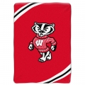 Wisconsin Badgers College "Force" 60" x 80" Super Plush Throw