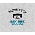 San Jose Sharks 58" x 48" "Property Of" Blanket / Throw