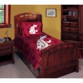 Washington State Cougars NCAA College Twin Comforter Set 63" x 86"