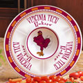 Virginia Tech Hokies NCAA College 14" Ceramic Chip and Dip Tray