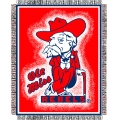 Mississippi Rebels NCAA College "Focus" 48" x 60" Triple Woven Jacquard Throw