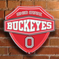 Ohio State OSU Buckeyes NCAA College Neon Shield Wall Lamp