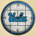 UCLA Bruins NCAA College 12" Round Art Glass Wall Clock