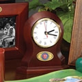 Chicago Cubs MLB Brown Desk Clock