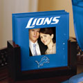 Detroit Lions NFL Art Glass Photo Frame Coaster Set