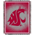 Washington State Cougars NCAA College "Focus" 48" x 60" Triple Woven Jacquard Throw