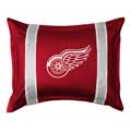 Detroit Red Wings Side Lines Pillow Sham