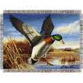 Hautman Bros.  Easy Landing 48" x 60" Metallic Tapestry Throw
