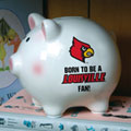 Louisville Cardinals NCAA College Ceramic Piggy Bank