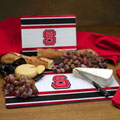 North Carolina State Wolfpack NCAA College Glass Cutting Board Set