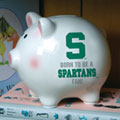 Michigan State Spartans NCAA College Ceramic Piggy Bank