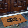 Seattle Seahawks NFL Rectangular Outdoor Flocked Door Mat