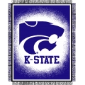 Kansas State Wildcats NCAA College "Focus" 48" x 60" Triple Woven Jacquard Throw