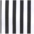 All Star Sports World Cup  Fabric by the Yard - Black and White Referee Stripe