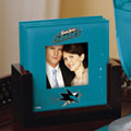 San Jose Sharks NHL Art Glass Photo Frame Coaster Set