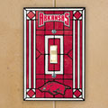 Arkansas Razorbacks NCAA College Art Glass Single Light Switch Plate Cover