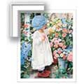 Sweet Pea (girl) - Contemporary mount print with beveled edge
