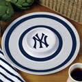 New York Yankees MLB 14" Round Melamine Chip and Dip Bowl