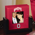 Ohio State OSU Buckeyes NCAA College Art Glass Photo Frame Coaster Set