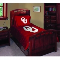 Oklahoma Sooners NCAA College Twin Comforter Set 63" x 86"