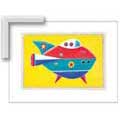 Space Ship - Framed Canvas