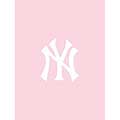 New York Yankees Pink 60" X 50" Blanket/Throw