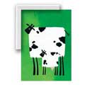 Big Cow, Little Cow - Contemporary mount print with beveled edge