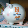 New York Mets MLB Ceramic Piggy Bank