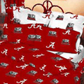 Alabama Crimson Tide 100% Cotton Sateen King Pillowcase - Red