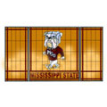 NCAA Mississippi State Bulldogs Stained Glass Fireplace Screen