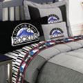 Colorado Rockies MLB Authentic Team Jersey Bedding Queen Size Comforter / Sheet Set