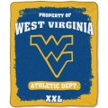 West Virginia Mountaineers College "Property of" 50" x 60" Micro Raschel Throw