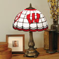 Wisconsin Badgers NCAA College Stained Glass Tiffany Table Lamp