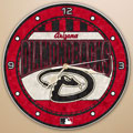 Arizona Diamondbacks MLB 12" Round Art Glass Wall Clock