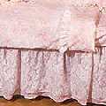 Isabella Pink Gathered Bed Skirt