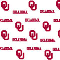 Oklahoma Sooners Fitted Crib Sheet - White