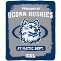 Connecticut Huskies College "Property of" 50" x 60" Micro Raschel Throw