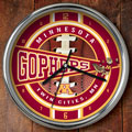 Minnesota Golden Gophers NCAA College 12" Chrome Wall Clock