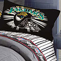 Jacksonville Jaguars Full Size Pinstripe Sheet Set