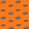 Oklahoma State Cowboys Ruffled Bedskirt - Orange