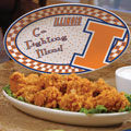 Illinois Illini NCAA College 12" Gameday Ceramic Oval Platter