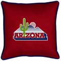 Arizona Wildcats Side Lines Toss Pillow