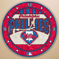Philadelphia Phillies MLB 12" Round Art Glass Wall Clock