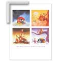 Many Seasons of Pooh - Contemporary mount print with beveled edge