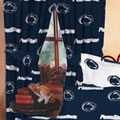 Penn State Nittany Lions 100% Cotton Sateen Short Window Drapes - 63" Blue