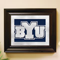 Brigham Young Cougars BYU NCAA College Laser Cut Framed Logo Wall Art